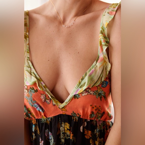 Anthropologie ~ Ruffled Tank Romper - Picture 3 of 4